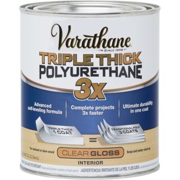 Varathane Triple Thick Polyurethane, Gloss Finish ~ Quart