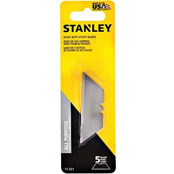 Utility Knife Replacement Blades, Heavy Duty ~ 5 Count Card