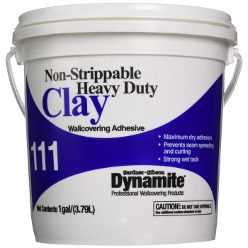 Clay Wallcovering Adhesive, Non-Strippable ~ Gallon