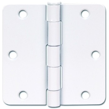 Door Hinge, White - 3-1/2 x 1/4 inch