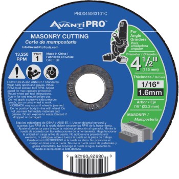 4.5" Masonry Cutting Disc