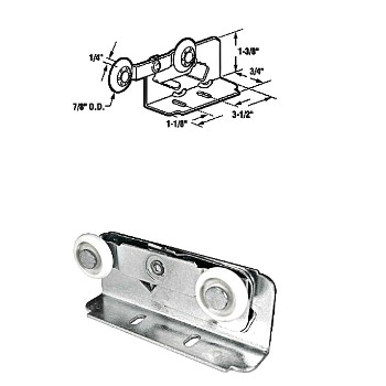Pocket Door Roller - Twin Mount - N6531