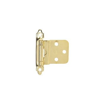 Inset Hinge, Polished Brass 3/8 inch