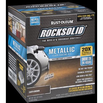 RockSolid Metallic Floor  Kit,  Earth Brown 