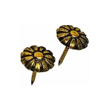 Upholstery Nail - Antiqued Daisy Style - 1/2 inch