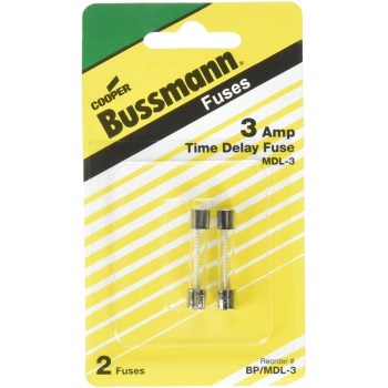 Glass Fuse Tube - Time Delay - 3 amp