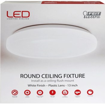 Round LED Ceiling/Wall  Light Fixture ~ 1300 Lumens