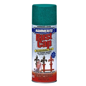 Hammerite Hammered Metal Finish Spray, Mid Green ~ 12 oz Cans