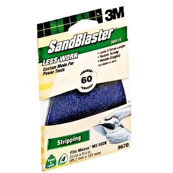 Sandpaper - Mouse Sander Sheets - 60 grit 