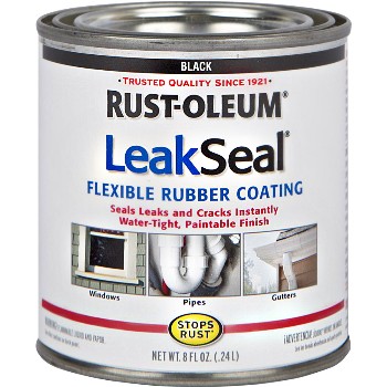 LeakSeal Flexible Rubber Coating, Black ~ 8 oz