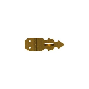 Solid Brass/Antique Brass Hasp, Visual Pack 1824 5/8x1-7/8 