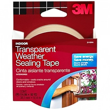 Weather Sealing Tape, Clear ~   1.5" x 30 Ft