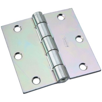 Non-Removable Pin Hinge,  Zinc Plated ~ 3 1/2" 