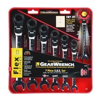 7pc Sae Combo Wrench Set