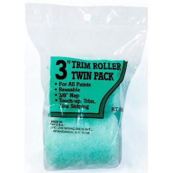 Trim Roller Cover Twin Pack ~ 3"