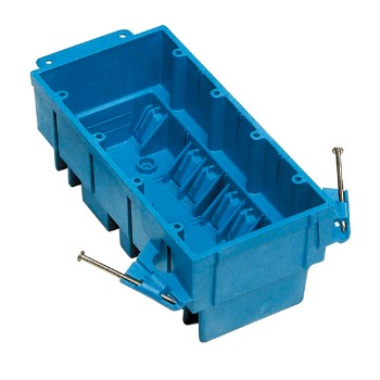 Wiring Box - 4 Gang - Blue