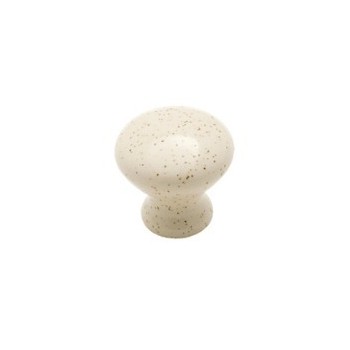 Knob - Oatmeal Ceramic Finish - 1 5/16 inch