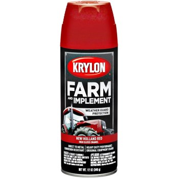 Farm & Implement Spray Paint,  New Holland Red  ~ 12 oz Aerosol