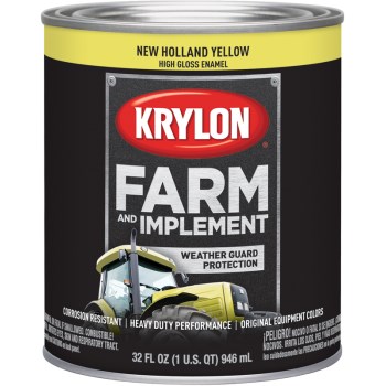 Farm & Implement Paint, New Holland Yellow ~ Qt