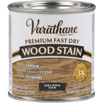 Varathane Premium Fast Dry Interior Wood Stain, Golden Oak  ~ Half Pint