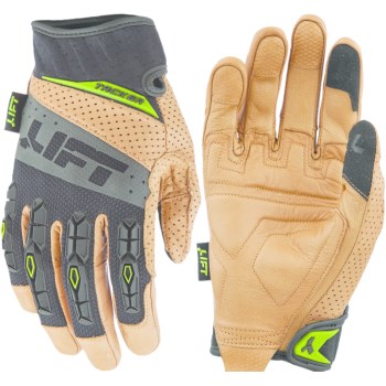 Lift Safety GTA 17KBL Pro Tacker Worker Glove, Brown/Black ~ Medium