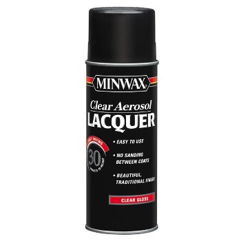 Clear Aerosol Lacquer, Gloss ~ 12.25 oz Cans