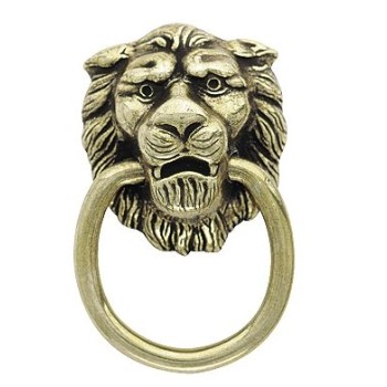Pull - Lion's Head Style - Antique English Finish - 1 3/8 inch