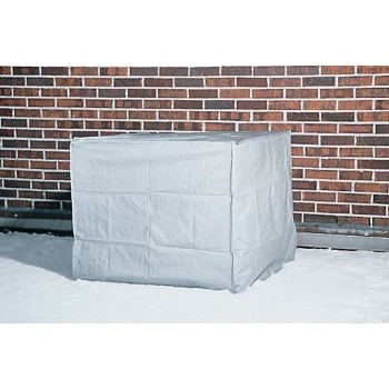 Square Air Conditioner Cover,  Silver/Gray ~  30" H x 34" W X 34" D 