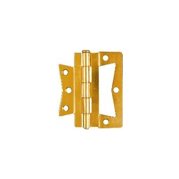Brass N-M Hinge, Visual Pack 535 4 x 4 inches