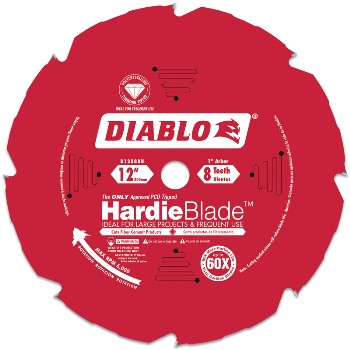 Diamond Tipped TCG Hardie Fiber Cement 12" Saw Blade ~ 8 T
