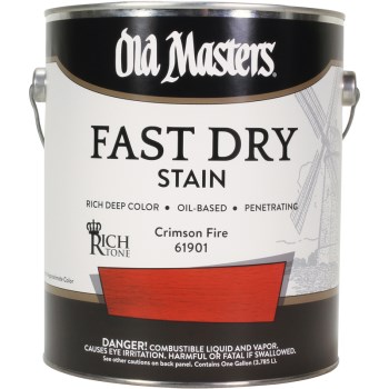 Fast Dry Wood Stain, Crimson Fire ~ One Gallon