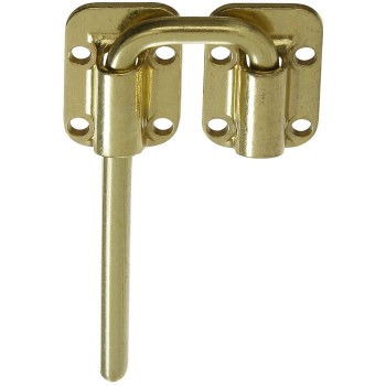 Barn Door Sliding Latch, Brass - 1 1/2 Inch