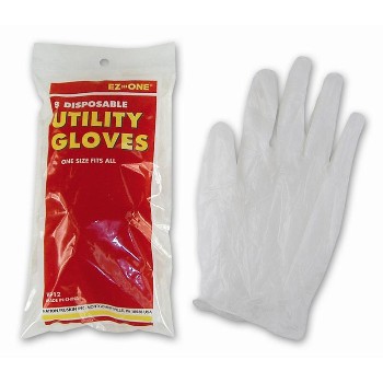 8pk Vinyl Gloves