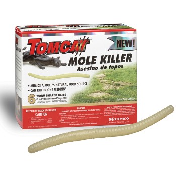 Tomcat Mole Killer - Pack of 6 Faux Worms