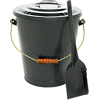 Ash Container Shovel Set, Black
