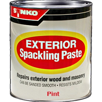 Synkoloid Spackle Paste, Exterior ~ Pint