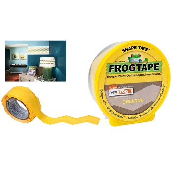 FrogTape Shape Tape,  Chevron Design ~ 1.88" x 25 Yrs