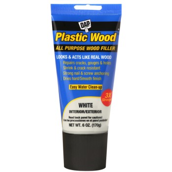 Plastic Wood All Purpose Wood Filler, White ~ 6 oz
