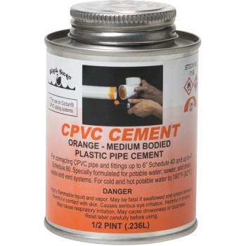 Orange Cpvc Cement ~ 8 oz.