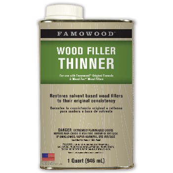 Wood Filler Solvent ~ Quart 