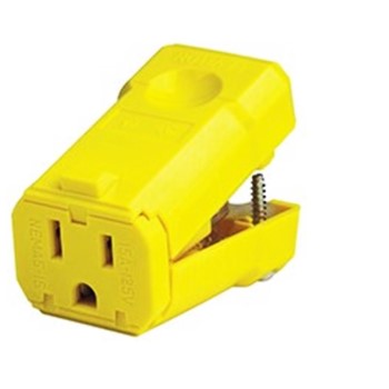 Python Grounded Outlet, 15A/125V ~ Yellow