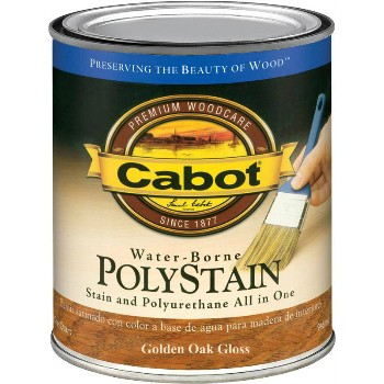 PolyStain, Water Borne - Golden Oak/Gloss ~ Quart