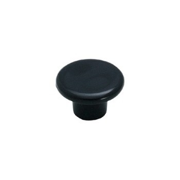 Knob - Black Plastic - 1.25 inch