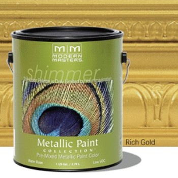 Metallic Paint, Rich Gold/Satin  ~ Gallon