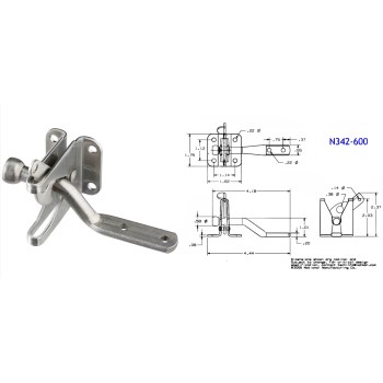 Stainless Steel Finish Automatic Gate Latch