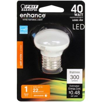 R14 Dimmable LED  Bulb, 300 Lumen