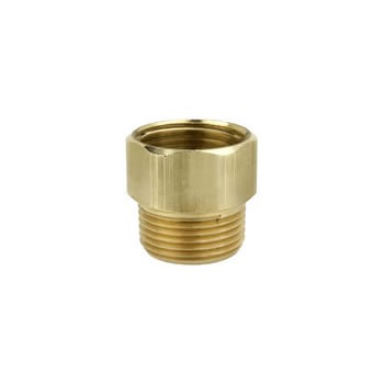 Brass Hose Connector ~ .75 MNH x .5 FNPT 