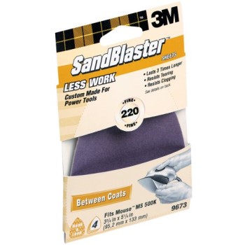 Sandpaper, Mouse Sander Sheets ~ 220 Grit 
