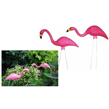 Pink Garden Flamingos ~ 2 Pack