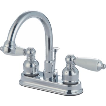 Two Handle Laundry  or Bar Faucet, Chrome ~ 4" Ctr